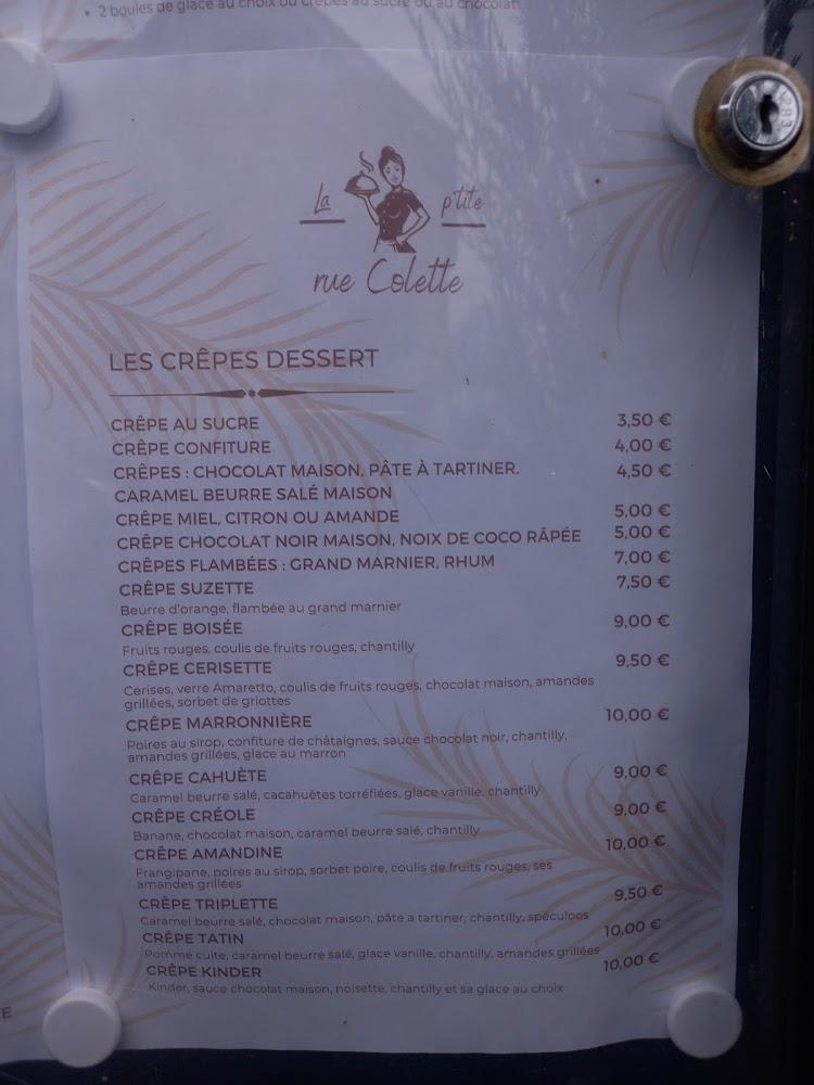 La P Tite Rue Colette - Menu Image 4